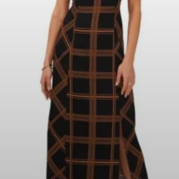 Halogen V Neck A Line Midi Dress - Picture 4 of 4